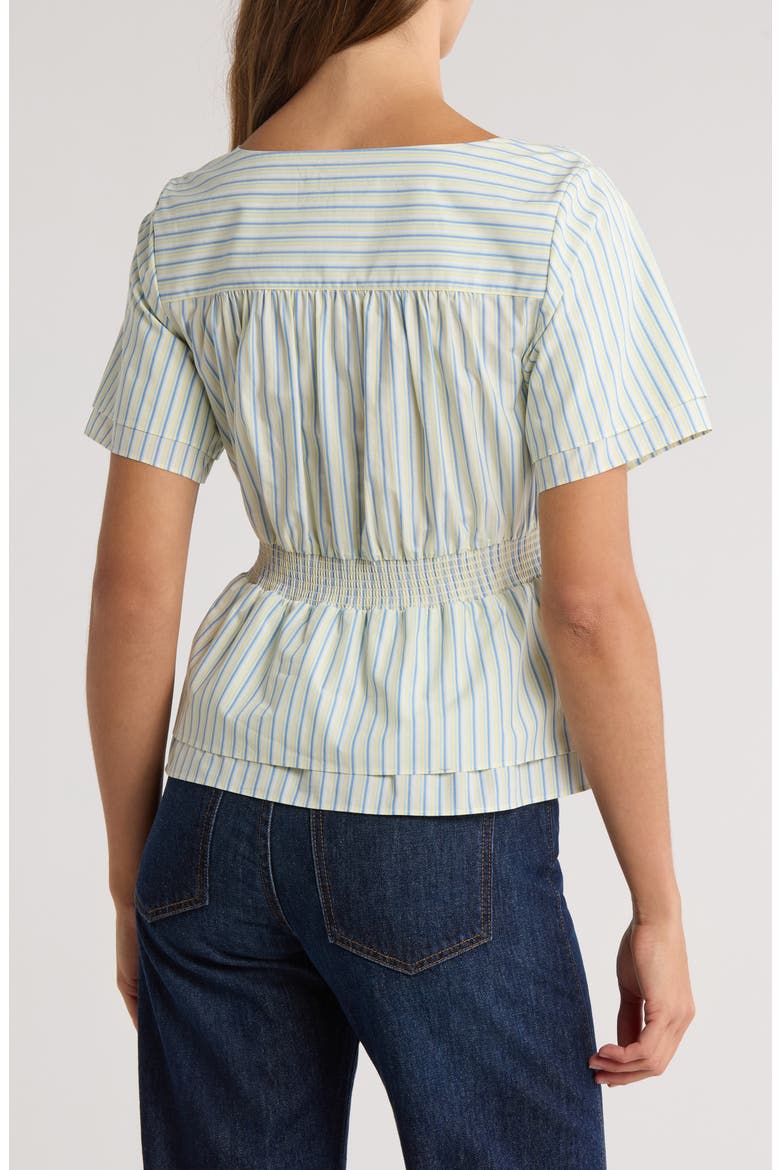 Caspien Front Knot Cotton Top, Alternate, color, ELECTRIC MULTI