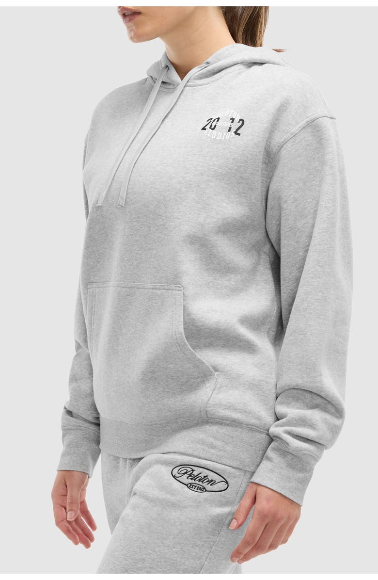 Peloton Soft Fleece Hoodie, Main, color, Heather Grey