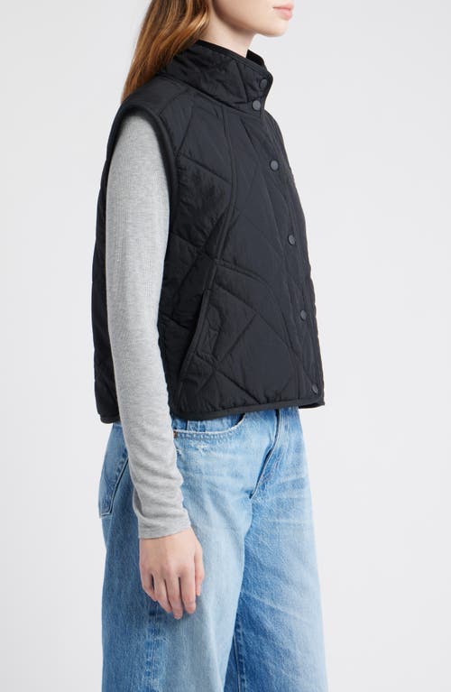 Thread & Supply Lightweight Puffer Vest In Black