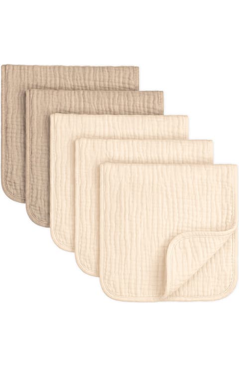 5-Pack Lyra Muslin Burp Cloths