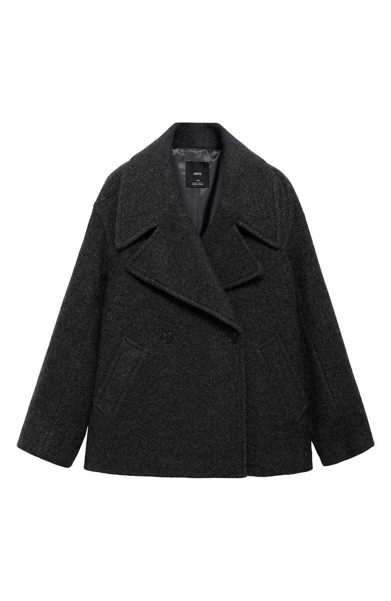 MANGO Oversize Wool Blend Coat, Alternate, color,
