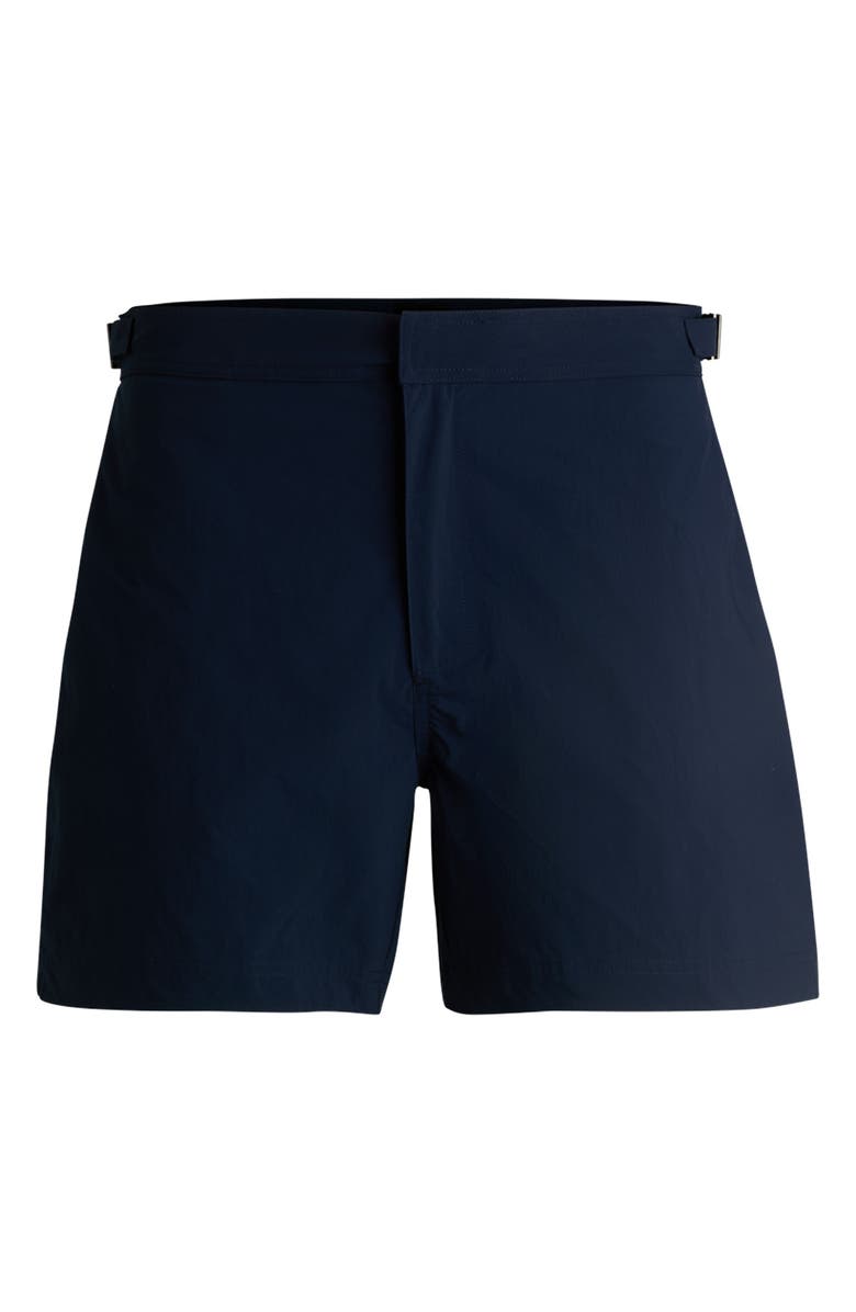 BOSS Luca Swim Trunks, Alternate, color, Navy
