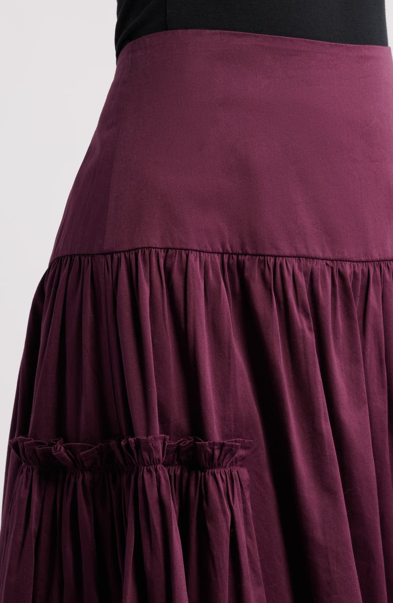 Damson Madder Berta Midi Skirt, Alternate, color, Fig