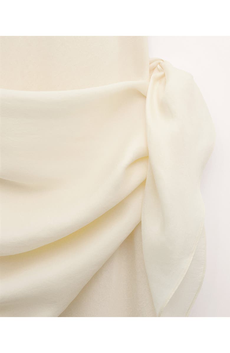 MANGO Midi Scarf Dress, Alternate, color, Ecru