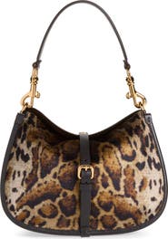 Etro Animal Print Velvet Shoulder Bag