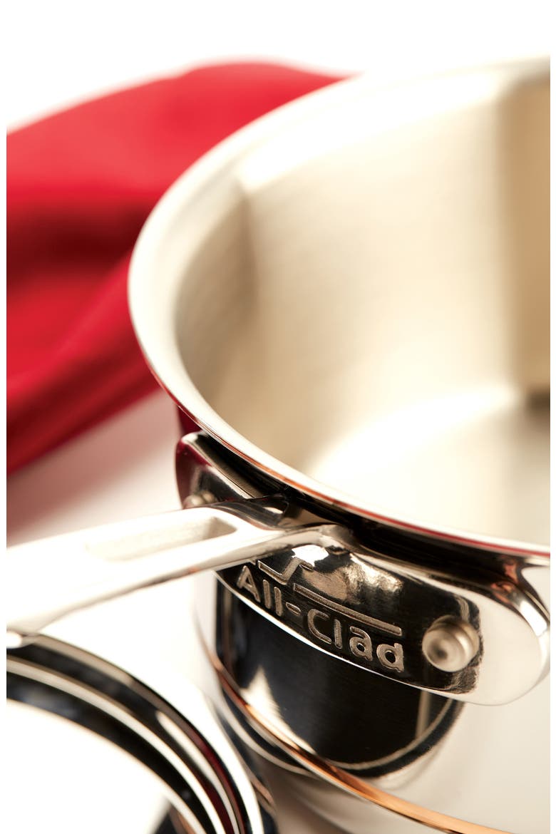 Copper Core 4-Quart Saucepan with Lid, Alternate, color, STAINLESS STEEL