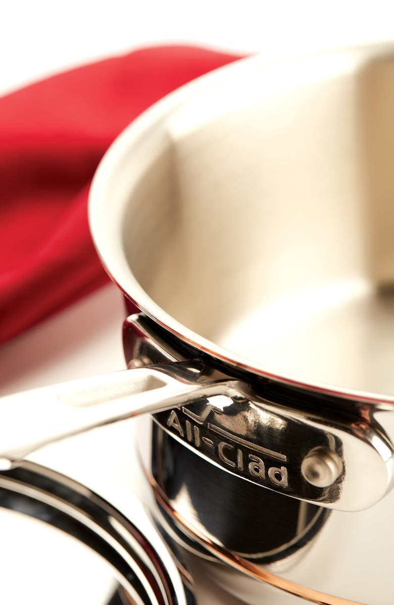 All-Clad Copper Core 4-Quart Saucepan with Lid, Alternate, color,