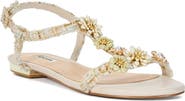 Dune London Nature Ankle Strap Sandal