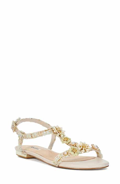 Dune London Nature Ankle Strap Sandal