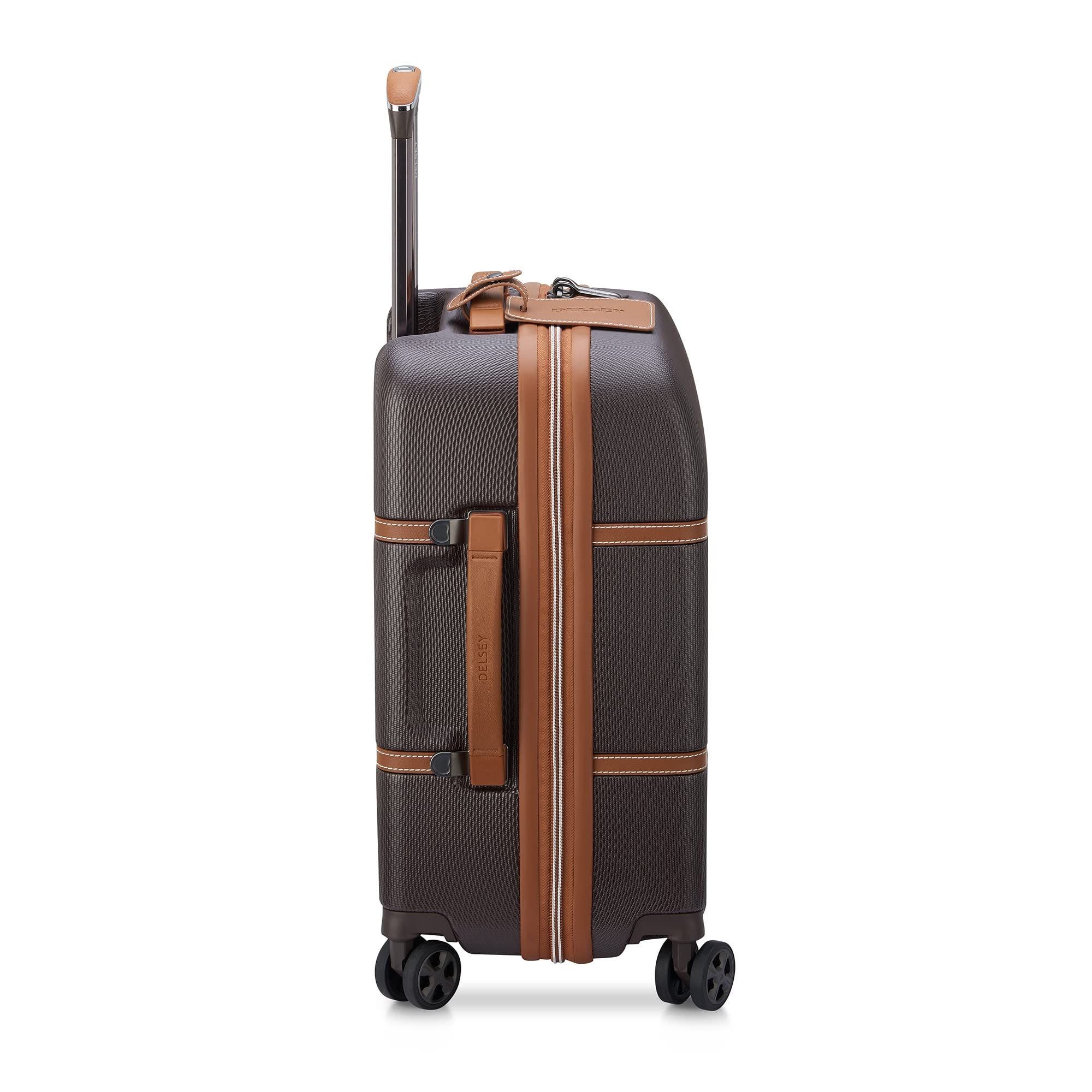 Delsey Paris Chatelet Air 2.0 Carry on 19 Inch Hardside Luggage with Spinner Wheels, Alternate, color, Chocolate Brown