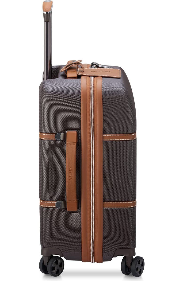 Delsey Paris Chatelet Air 2.0 Carry on 19 Inch Hardside Luggage with Spinner Wheels, Alternate, color, Chocolate Brown