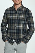 7 Diamonds Generation Plaid Double Knit Button-Up Shirt