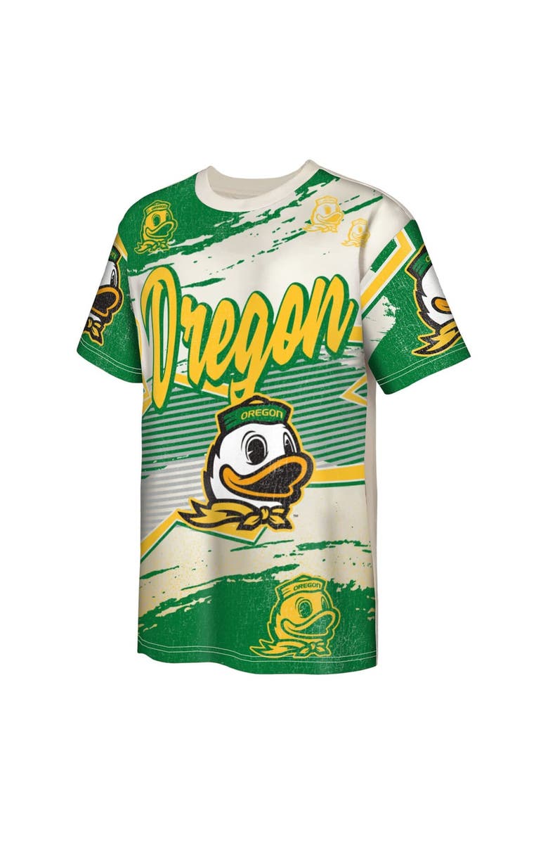 Outerstuff Youth Outerstuff Cream Oregon Ducks Make Noise T-Shirt, Alternate, color, Cream