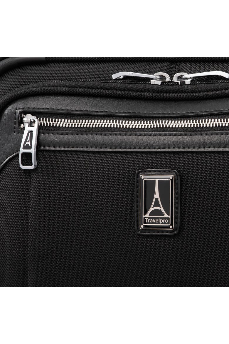 Platinum Elite 16" Underseat Spinner Tote Bag with USB Port, Alternate, color, Shadow Black