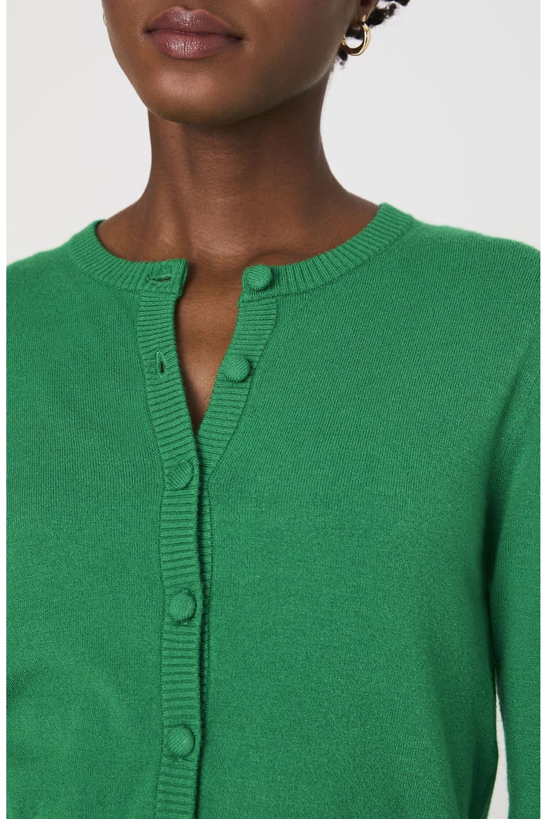 Cozysoft Crop Cardigan, Alternate, color, GREEN SUMMER