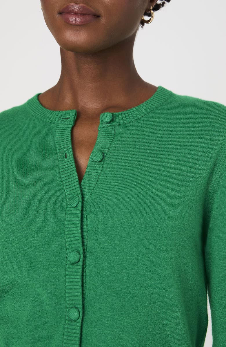 French Connection Cozysoft Crop Cardigan, Alternate, color, Green Summer