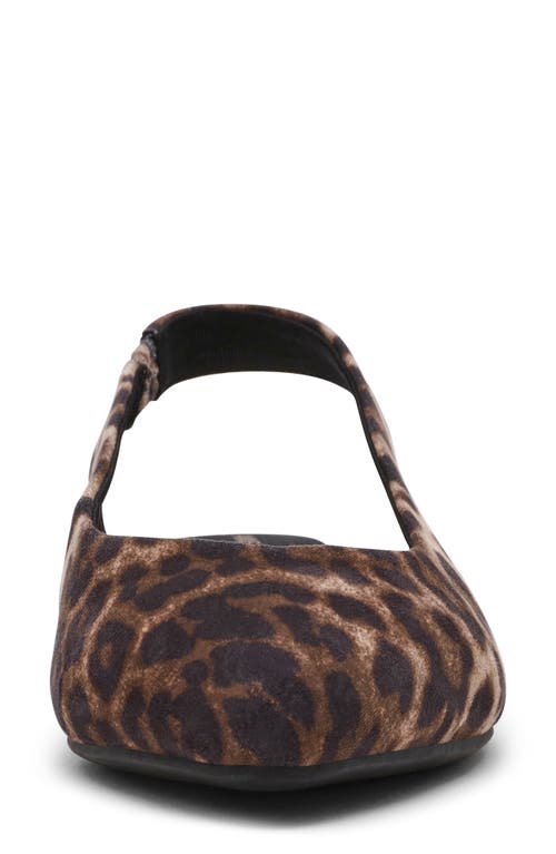 Anne Klein Oliff Slingback Flat In Animal Print