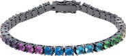 Kurt Geiger London Rainbow Crystal Tennis Bracelet