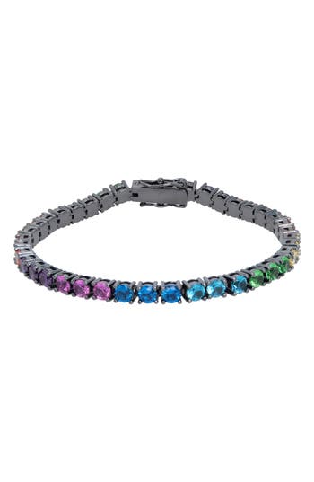 Kurt Geiger London Rainbow Crystal Tennis Bracelet