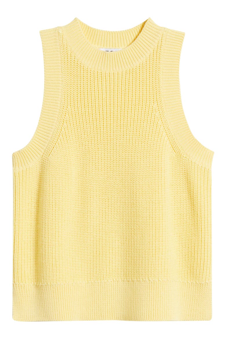Demi Cotton Sweater Vest, Alternate, color, LEMON MERINGUE