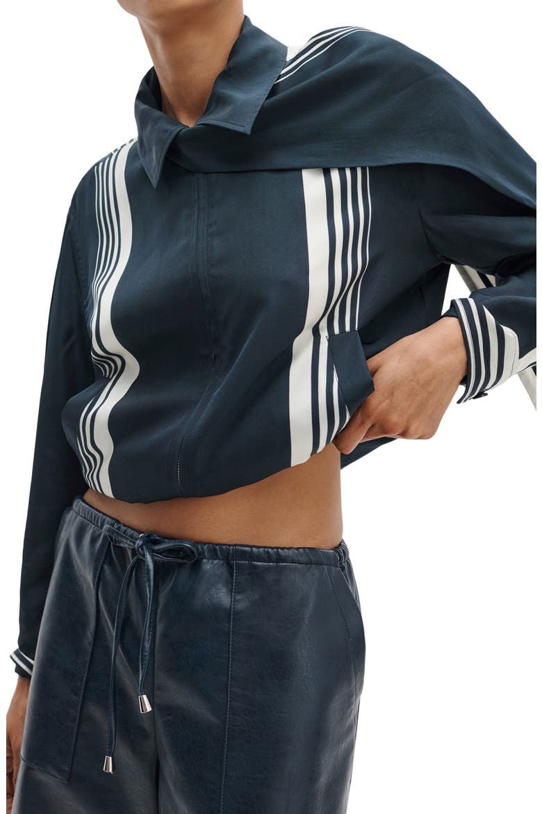 Claire Faux Leather Shorts, Alternate, color, NAVY