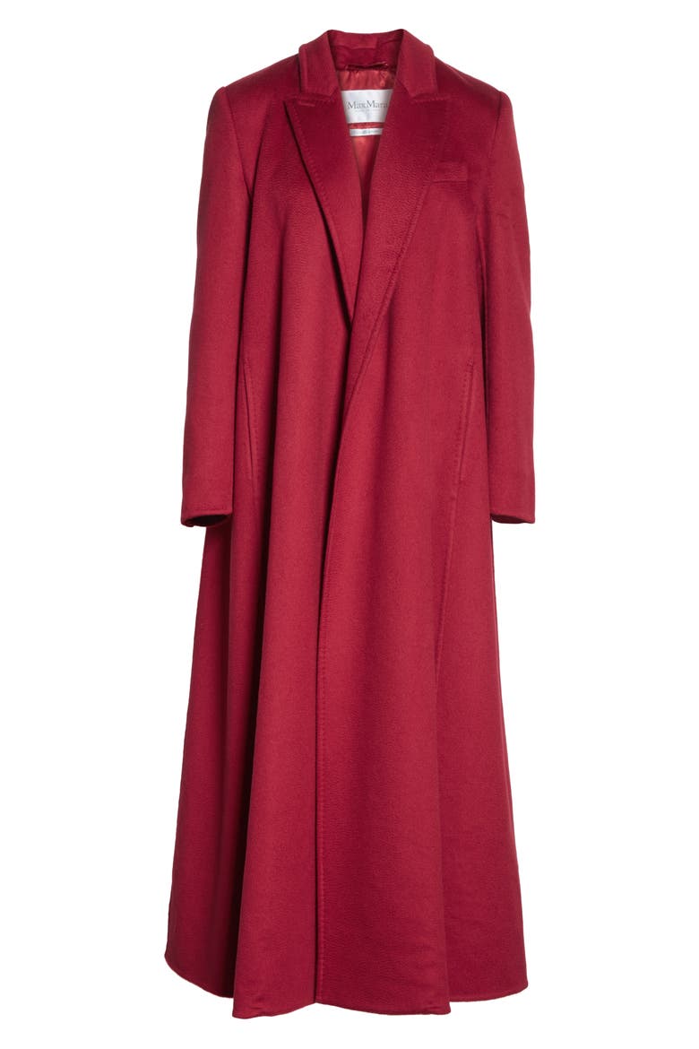 Kriss Cashmere Coat, Alternate, color, RED