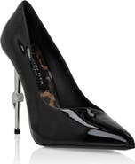 PHILIPP PLEIN Patent Leather Decollete Hi-Heels Women