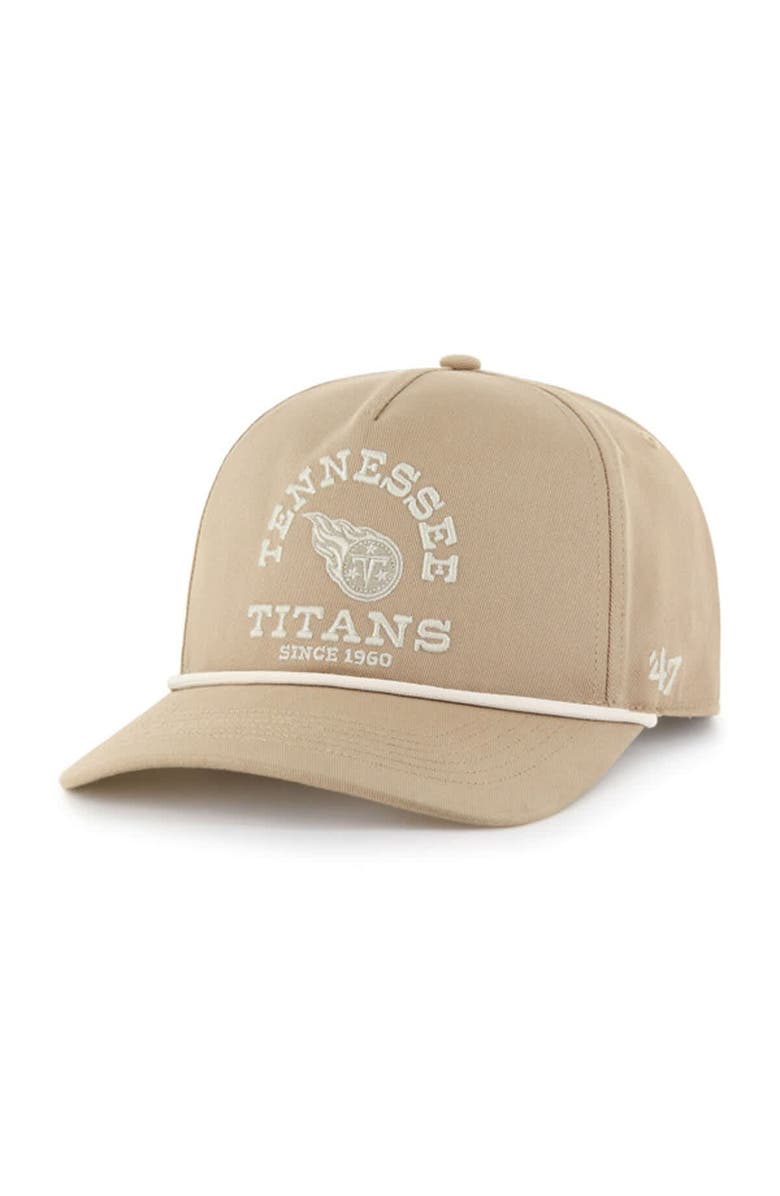 '47 Men's '47 Khaki Tennessee Titans Canyon Ranchero Hitch Adjustable Hat, Main, color, 