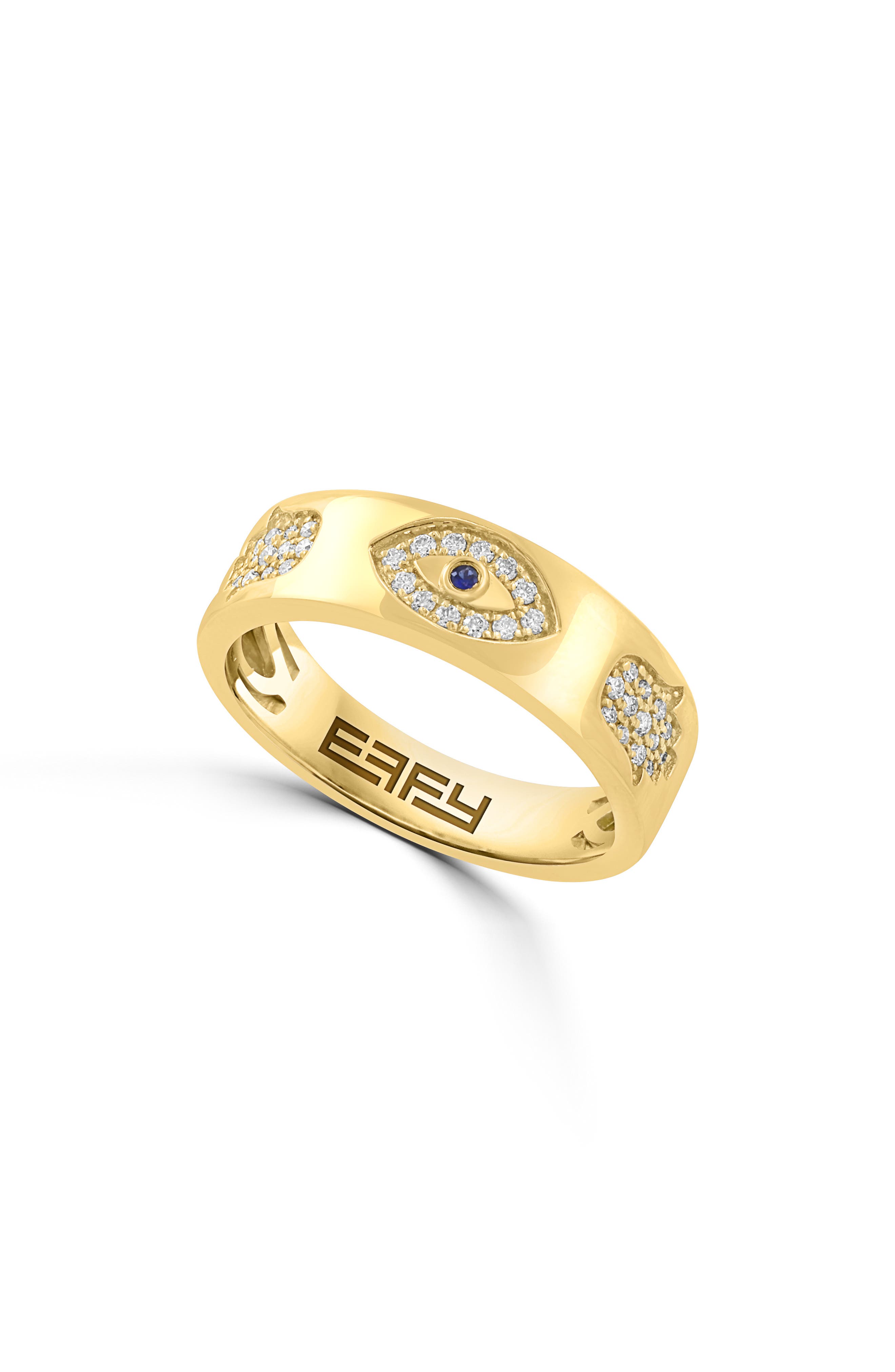EFFY Evil Eye Sapphire & Diamond Ring