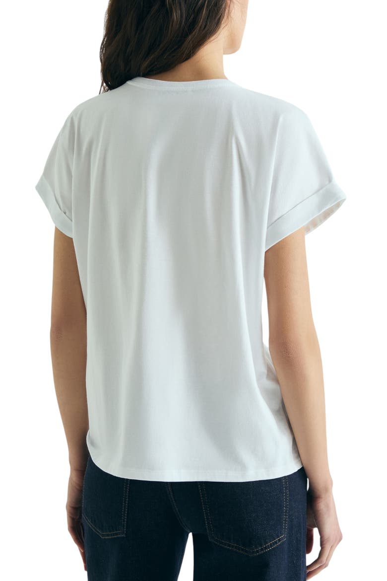 Animal Print Skull T-Shirt, Alternate, color, White
