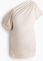 H&M Mama Draped One-shoulder Top