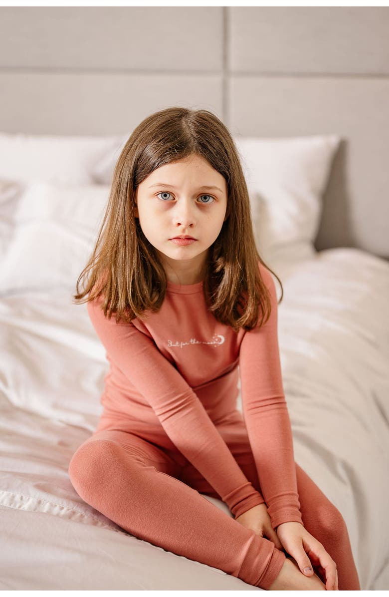 Pouf Girls Shoot for the Moon PJ, Alternate, color, Pink