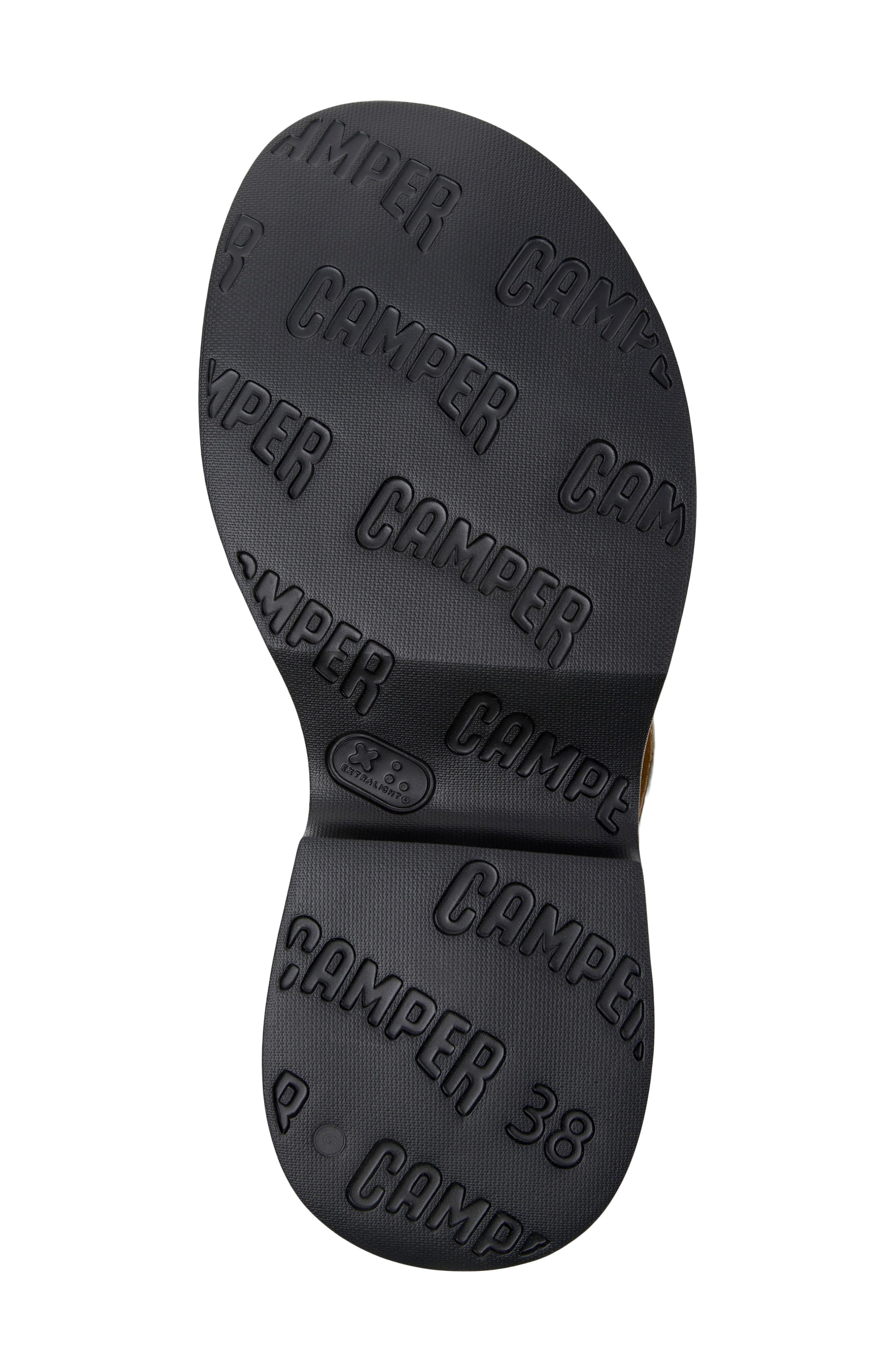 Camper Tasha X-Strap Platform Sandal, Alternate, color, Dark Green