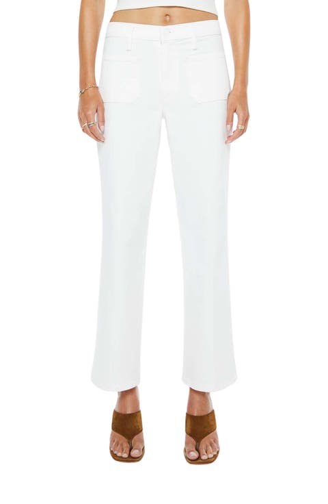 The Maven Patch Pocket Ankle Straight Leg Jeans