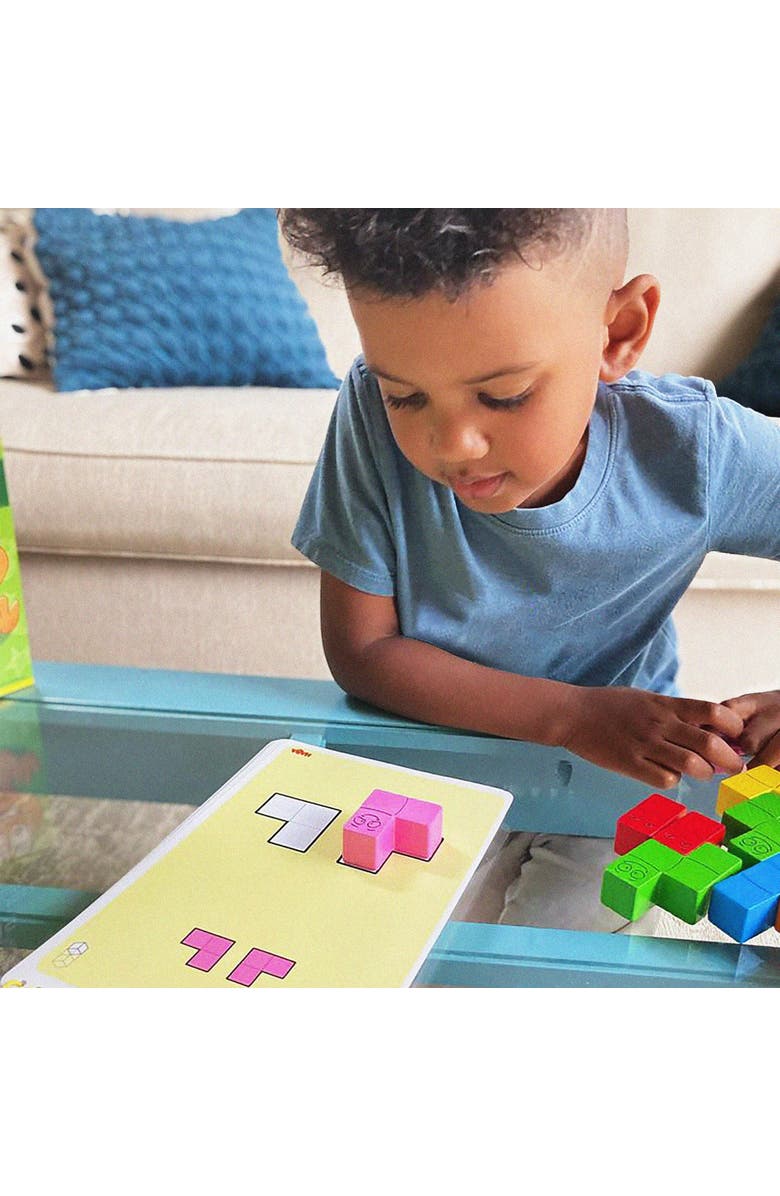 HABA Logic! Games Happy Worms - Children's Board Game for 5+ with 60 Solo Brain Teasers and Puzzle Fun to Develop Fine Motor Skills, Made in Germany, Alternate, color, Multi