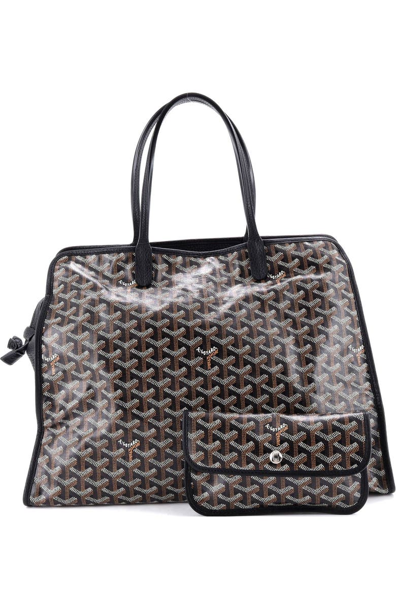 Pre-Owned Goyard Hardy Pet Carrier Coated Canvas PM, Alternate, color, Black