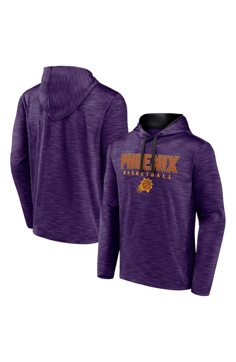 FANATICS Men's Fanatics Branded Heather Purple Phoenix Suns Fast Break Pullover Hoodie, Main, color, Heather Purple
