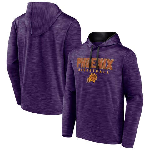 Men's Fanatics Branded Heather Purple Phoenix Suns Fast Break Pullover Hoodie
