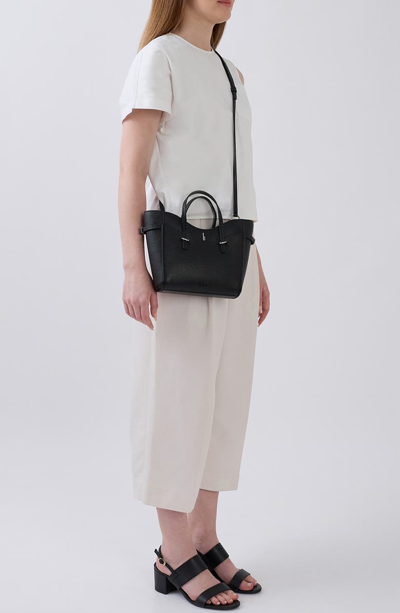 behno Mini Greta Crossbody Tote, Alternate, color, Black