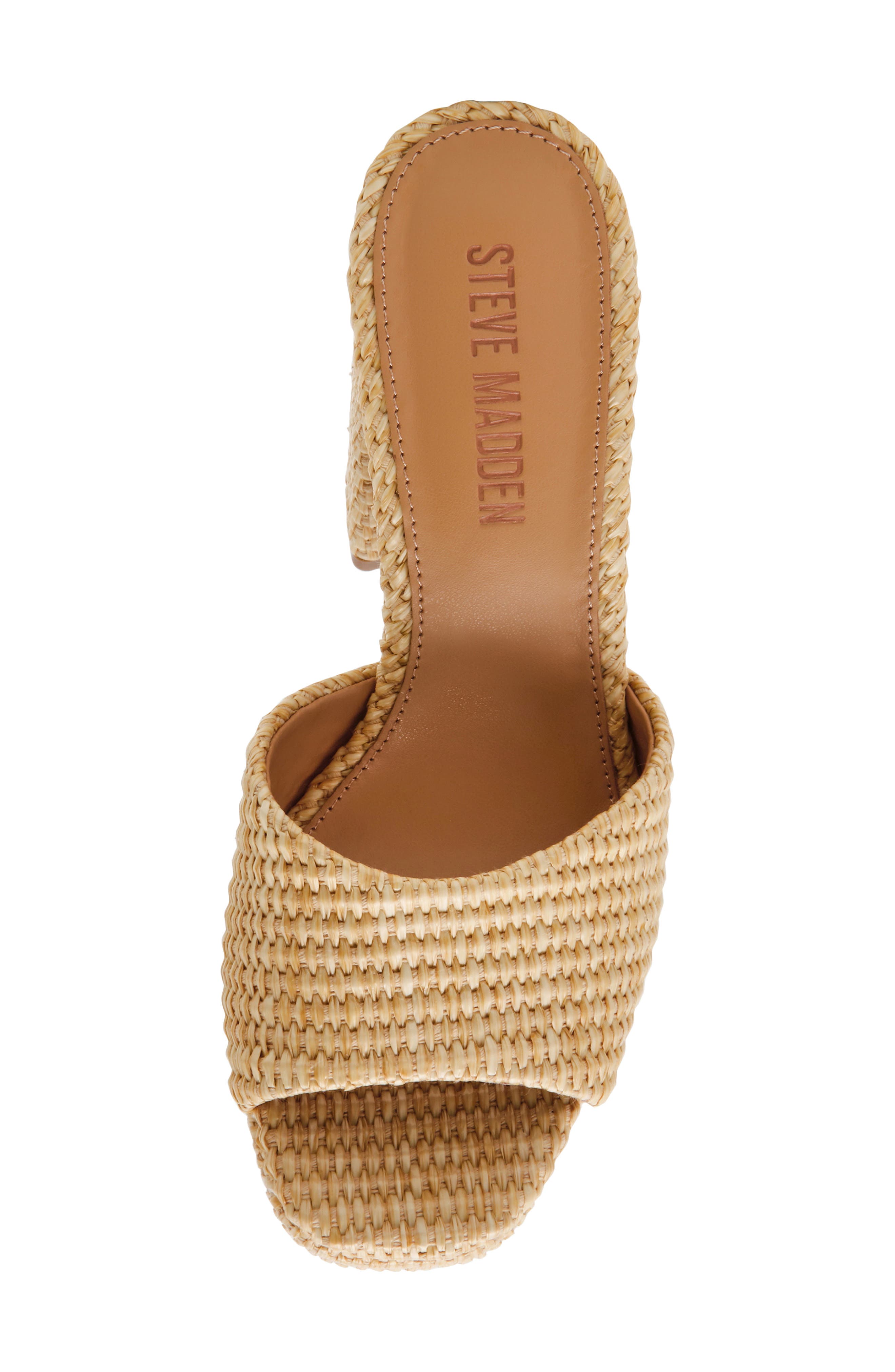 Steve Madden Joel Platform Sandal, Alternate, color, Natural Raffia