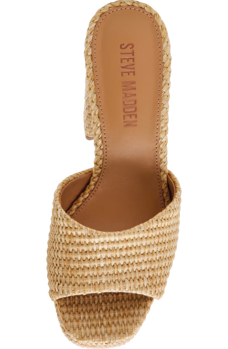 Steve Madden Joel Platform Sandal, Alternate, color, Natural Raffia