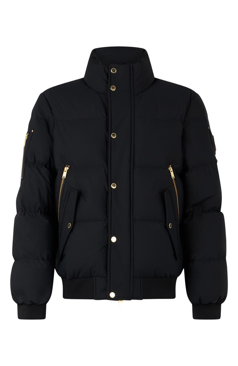 Moose Knuckles High Point Gold Series 800 Fill Power Down Bomber Jacket, Alternate, color, Black