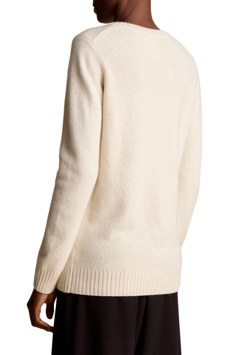 Toni Crewneck Cashmere Sweater, Alternate, color, MAGNOLIA