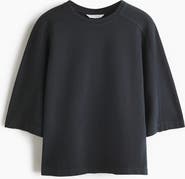 H&M Short-sleeved Cotton Sweatshirt