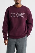 Obey Tenor Heayweight Fleece Crewneck Sweatshirt