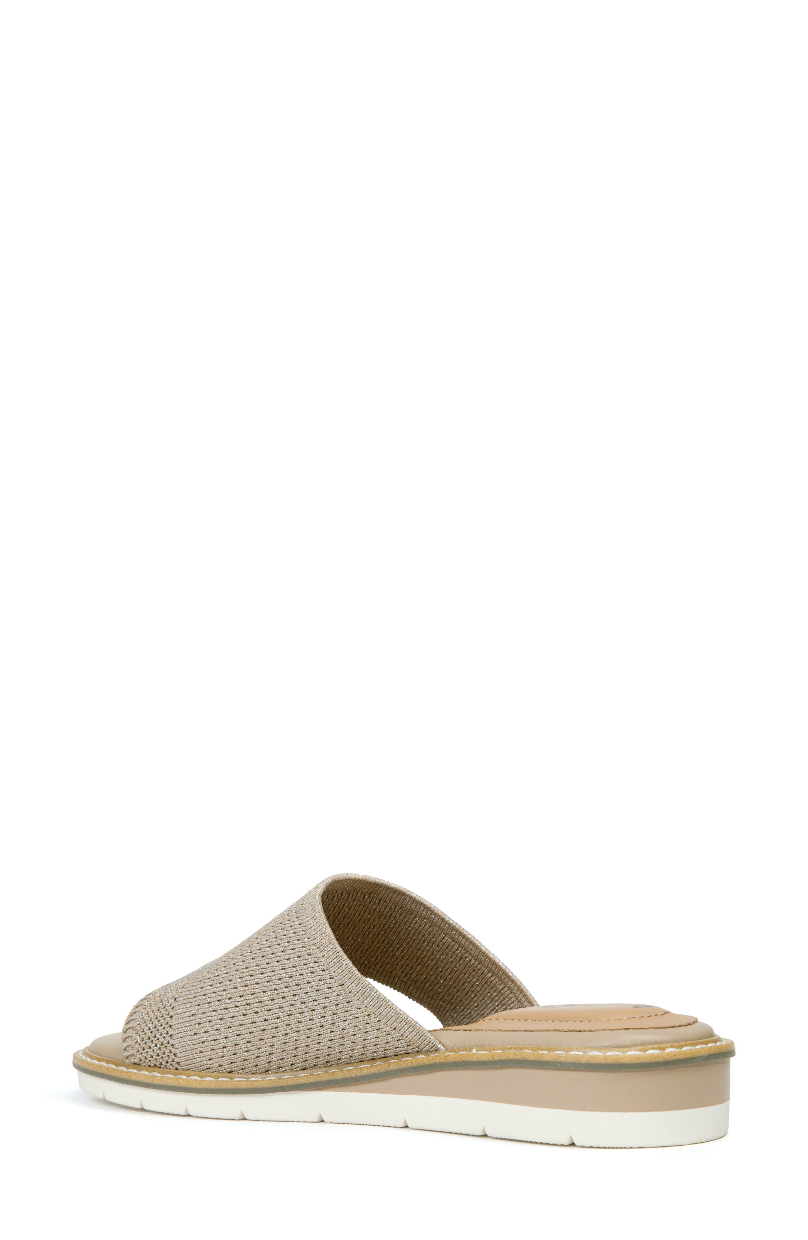 Hollie Slide Sandal, Alternate, color, SESAME METALLIC