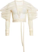 Rick Owens Rhino Tulle Wrap Top