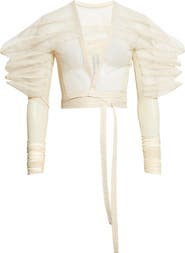 Rick Owens Rhino Tulle Wrap Top