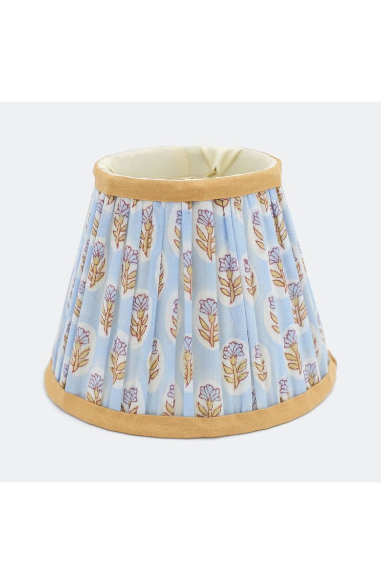 Inner Child 10" Pleated Empire Lampshade, Main, color, Sky Blue Daisies