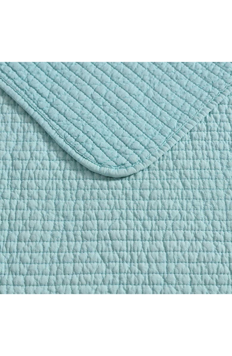 Nautica Seashore Stitch Cotton Quilt Set, Alternate, color, Light / Medium Green